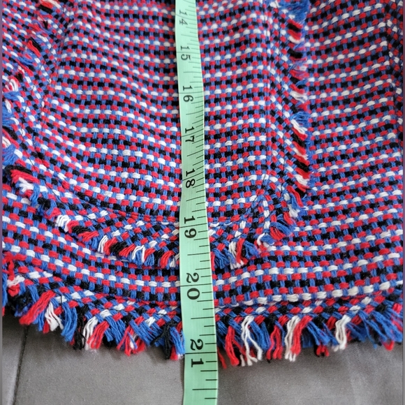 Pinko | NWOT Italian Multicolor Embellished Jeweled Fringe Tweed Jacket - Picture 12 of 15